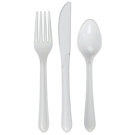 HOFFMASTER White Assorted Cutlery PK 300 PK 883345